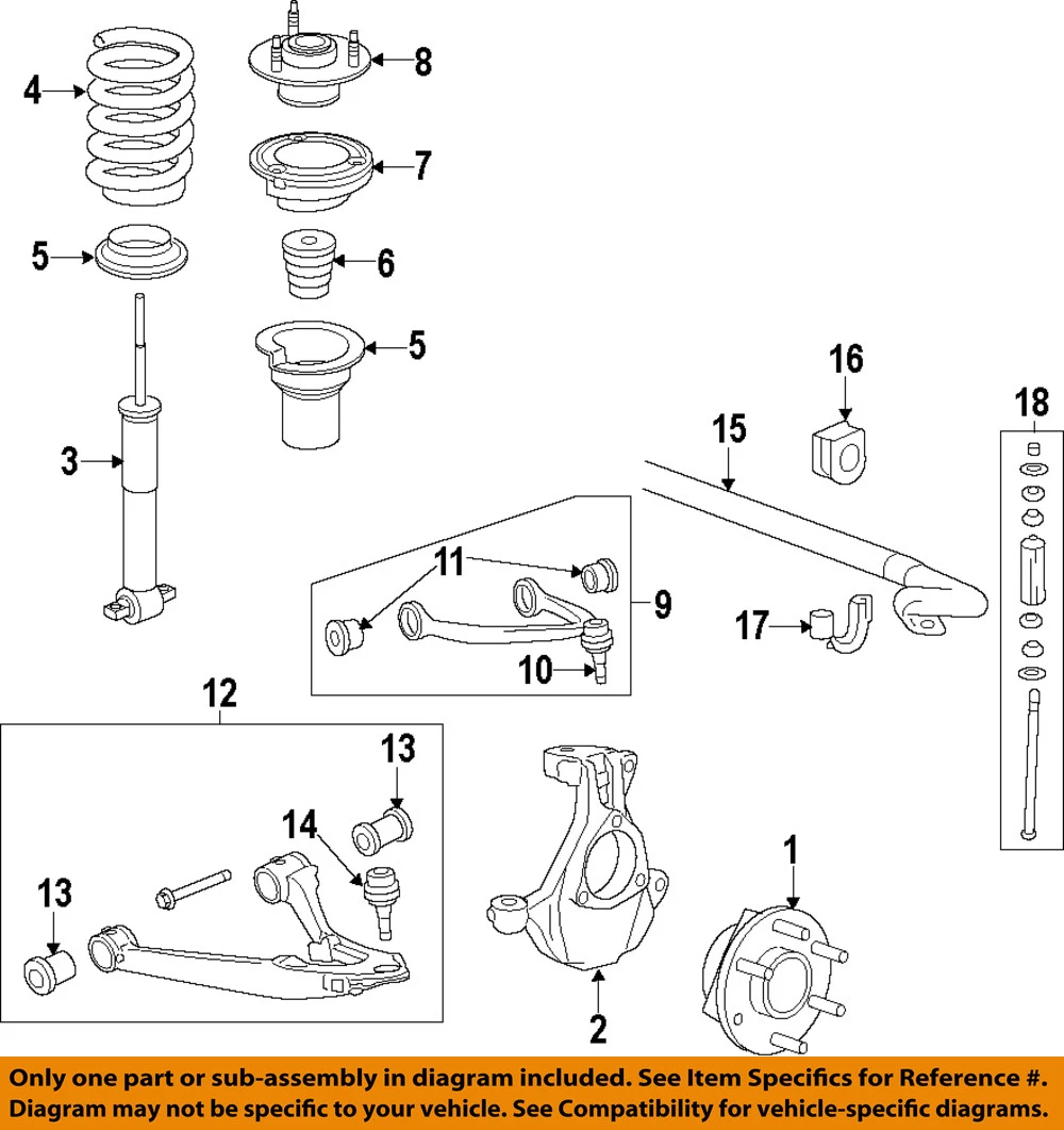 GM OEM Front Suspension-Shock Absorber 20765177 | eBay