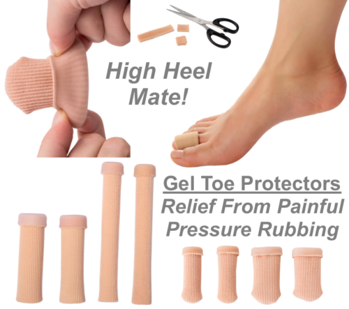 Toe Gel Protector Relieve Corns Cysts Blisters Crooked Hammer Toes Ingrown Nails - Picture 1 of 22