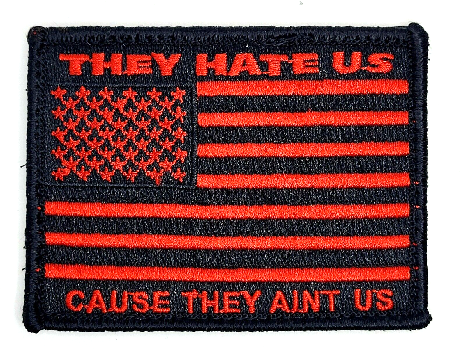 USA Tactical Embroidered American Flag Patch for SWAT Black Ops Red 3 Pack