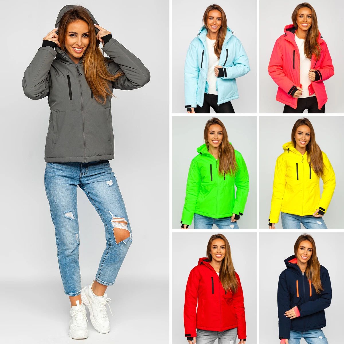 Only Damen Sweatshirt Pullover Damenpullover ONLSweat Life Back Sleeve Print