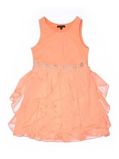 Sequin Hearts Girls Pink Special Occasion Dress 10