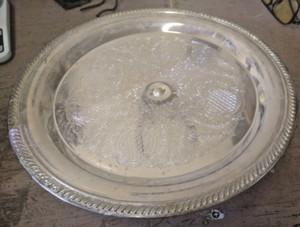 USED!! Silver plated 12” plate, serving dish. FREE SHIPPING US ONLY!!