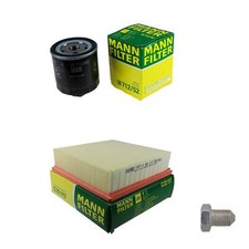 MANN-FILTER Inspektionspaket Filterset für VW Polo Coupe 1.3 Cat 86C 80