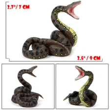 Fake Realistic Python Bivittatus Snake Scary Toy Prank Party Joke Halloween Prop
