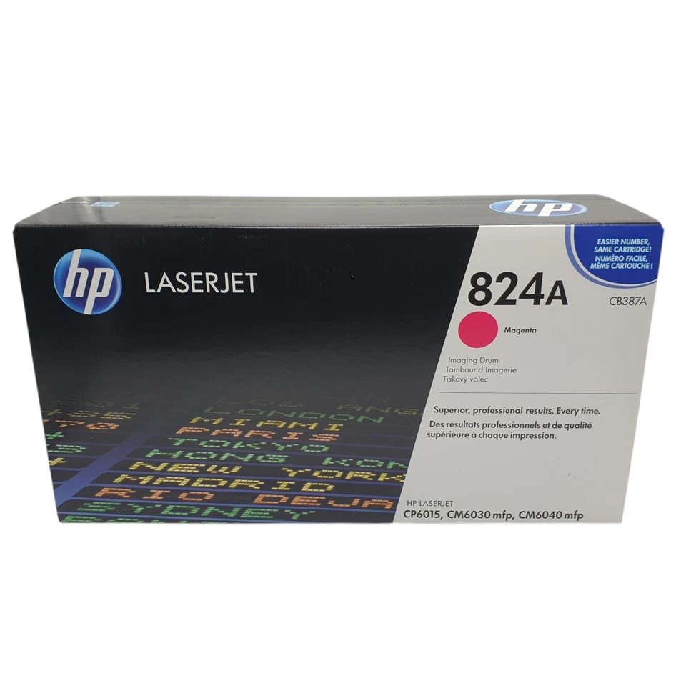 Cartucho de tambor de imágenes magenta HP 824A CB387A color original genuino LaserJet Foto 2 de 4