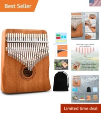 Travel-Friendly 21-Key Kalimba Thumb Piano - Musicians Gift with Tune Hammer