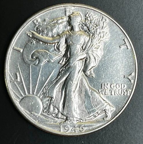 1945 Liberty Walking Silver Half Dollar, XF