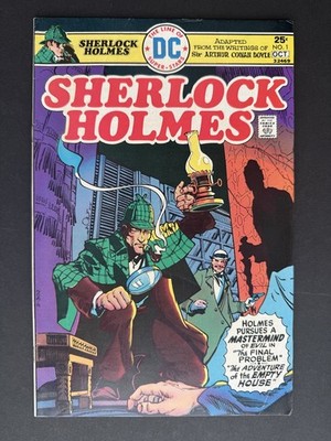 Sherlock Holmes #1 (DC, 1975) Sir Arthur Conan Doyle Adaptation   Bright Copy 