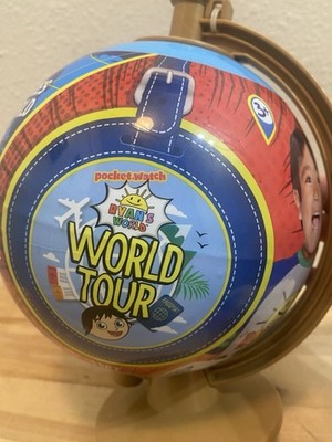 Ryan's World Tour Globe  Pocket-Watch  Exclusive Toy Set  New Sealed