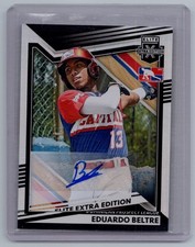 2022 Panini Elite Extra Edition Eduardo Beltre #177 Signatures AU RC