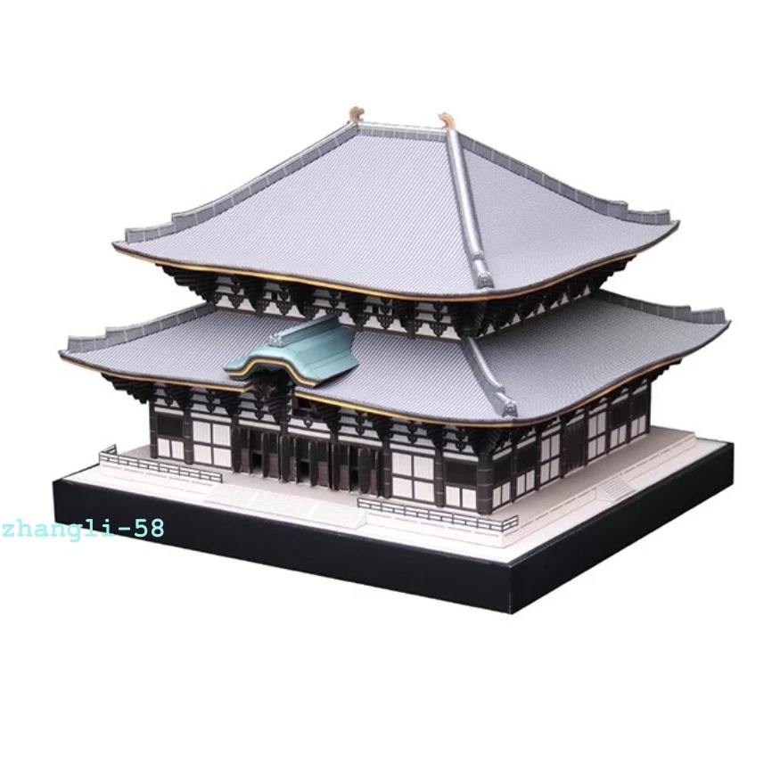 3D Paper Kit Model Japan Todaiji Temple Buddha Hall Unassembled DIY Gifts - Image 2 of 4