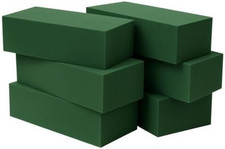 6-Pack Floral Foam Blocks Dry  Wet for Fresh and Artificial Flowers, 7.8  L X 3