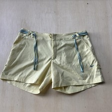 Nike Shorts Kids Large 12-14 Yellow Swim Elastic Waist Drawstring Pockets