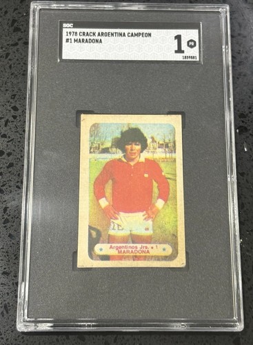 1978 Argentina Campeon Diego Maradona ROOKIE #1 SGC 1 PR Clean