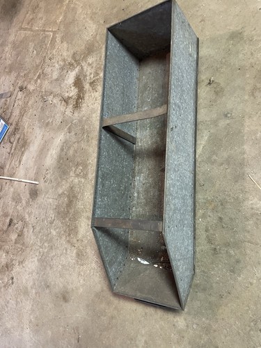 Vintage Galvanized Hardware Store Bins 34”x10”x8”