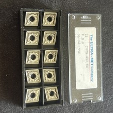 Qty. 10, ULTRA-MET CNMG432-RA Z1, CNMG120408-RA Carbide Turning Inserts ISO K