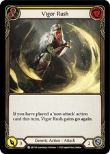 Vigor Rush (Yellow) - Rainbow Foil - Unlimited Edition NM Flesh and Blood Arcane