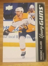 2021-22 Upper Deck Young Guns RC Frederic Allard Nashville Predators 