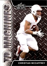 2017 LEAF DRAFT TD MACHINES CHRISTIAN MCCAFFREY RC STANFORD CARDINAL #TD-02