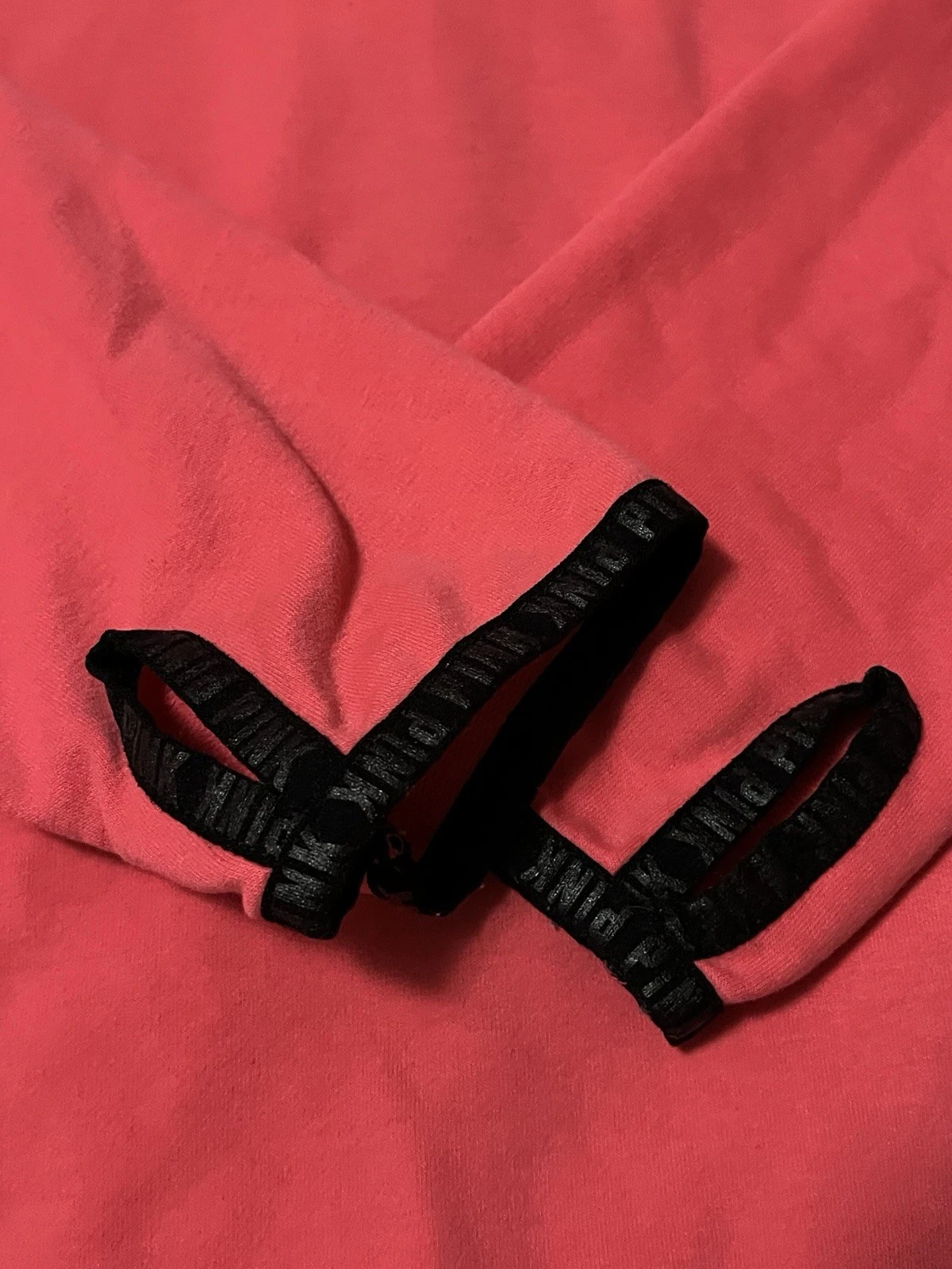 UNDERCOVER Victorias Secret rosa felpa con cappuccio grande rosa giacca full zip leggera