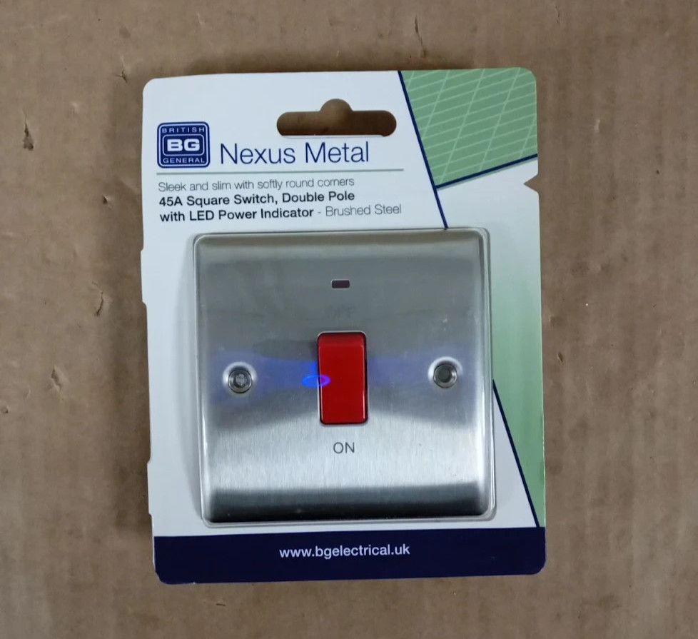 BG Electrical NBS7401 Switched Cooker Control Unit  Power Indicator 45 Amp New