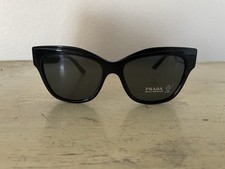 Prada Made in Italy SPR23X Black Cat Eye Sunglasses w/Gradient Lenses 495 New