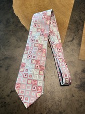 CITY OF LONDON GEOMETRIC USA MADE SILK MENS TIE