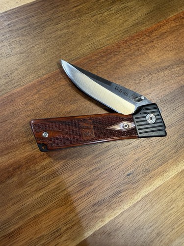 Lone Wolf Us 45 Folding Knife 440c Rosewood