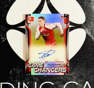 2020-21 Topps Finest Bundesliga - Nils Petersen Game Changers Autograph /55