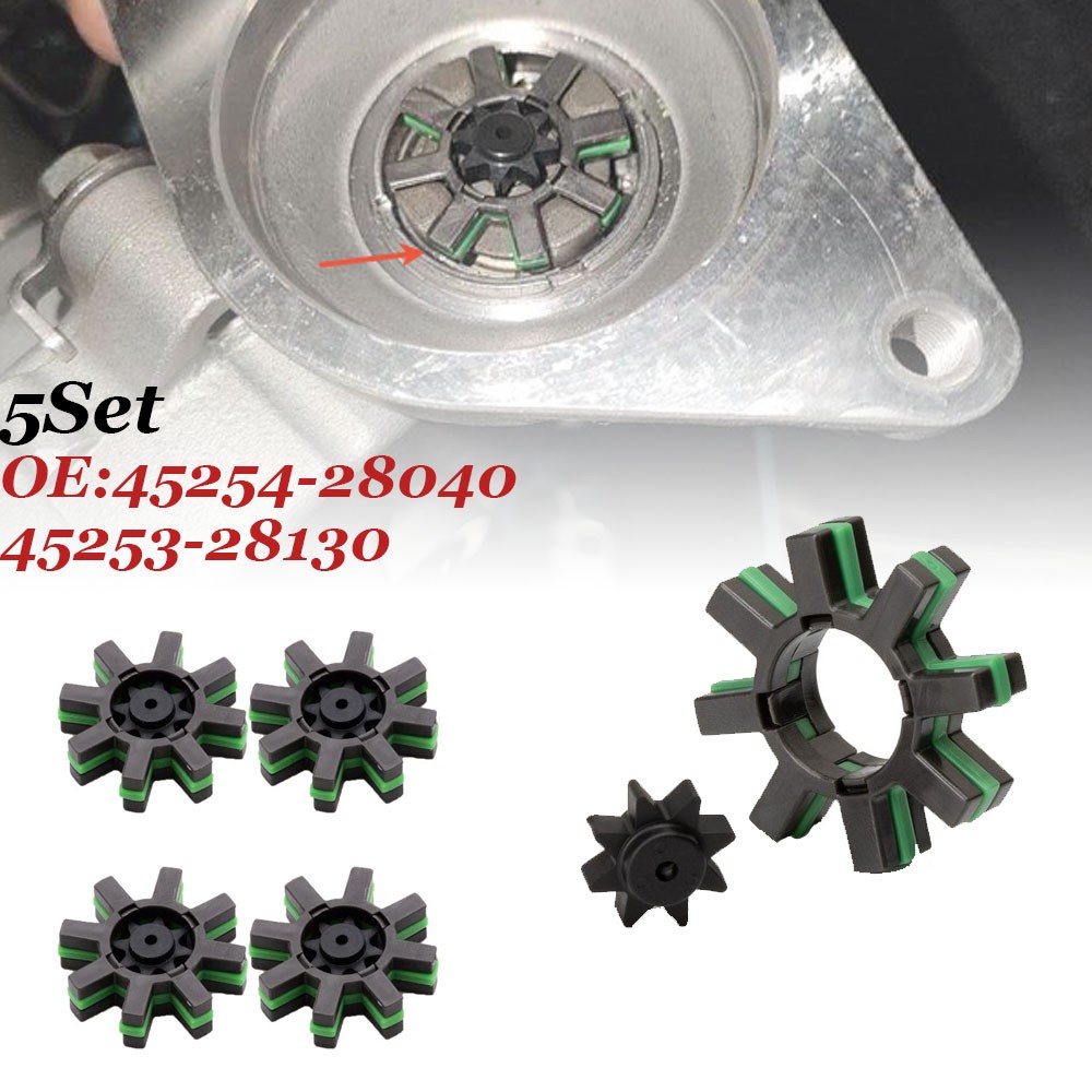 5X Steering Motor Elastic Coupling Gear 45254-28040 For Toyota