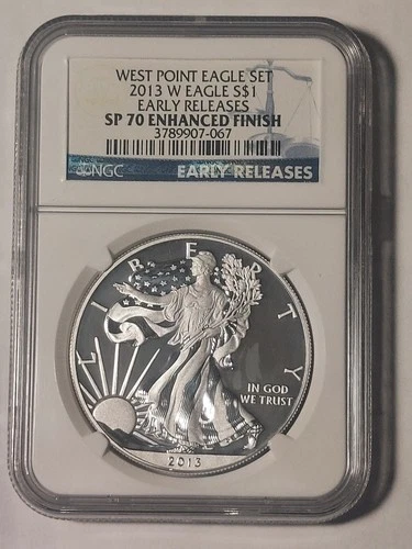 2013 W Silver American Eagle Enhanced Finish NGC SP70 READ FULL DESCRIPTION