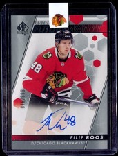 2022-23 SP Authentic Future Watch Auto Filip Roos /999 #167 Chicago Blackhawks