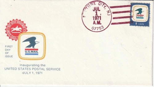 1396 Postal Service July 1 1971 FDC First Day Neptune City New Jersey
