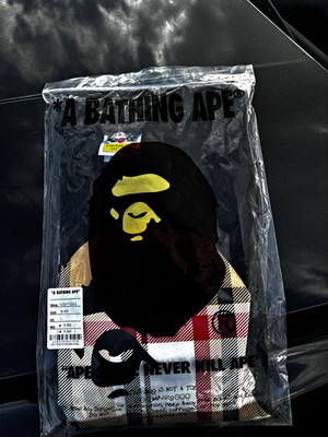 A Bathing Ape BAPE Black Ape Head Graphic Crewneck Tee Men s XL Cotton