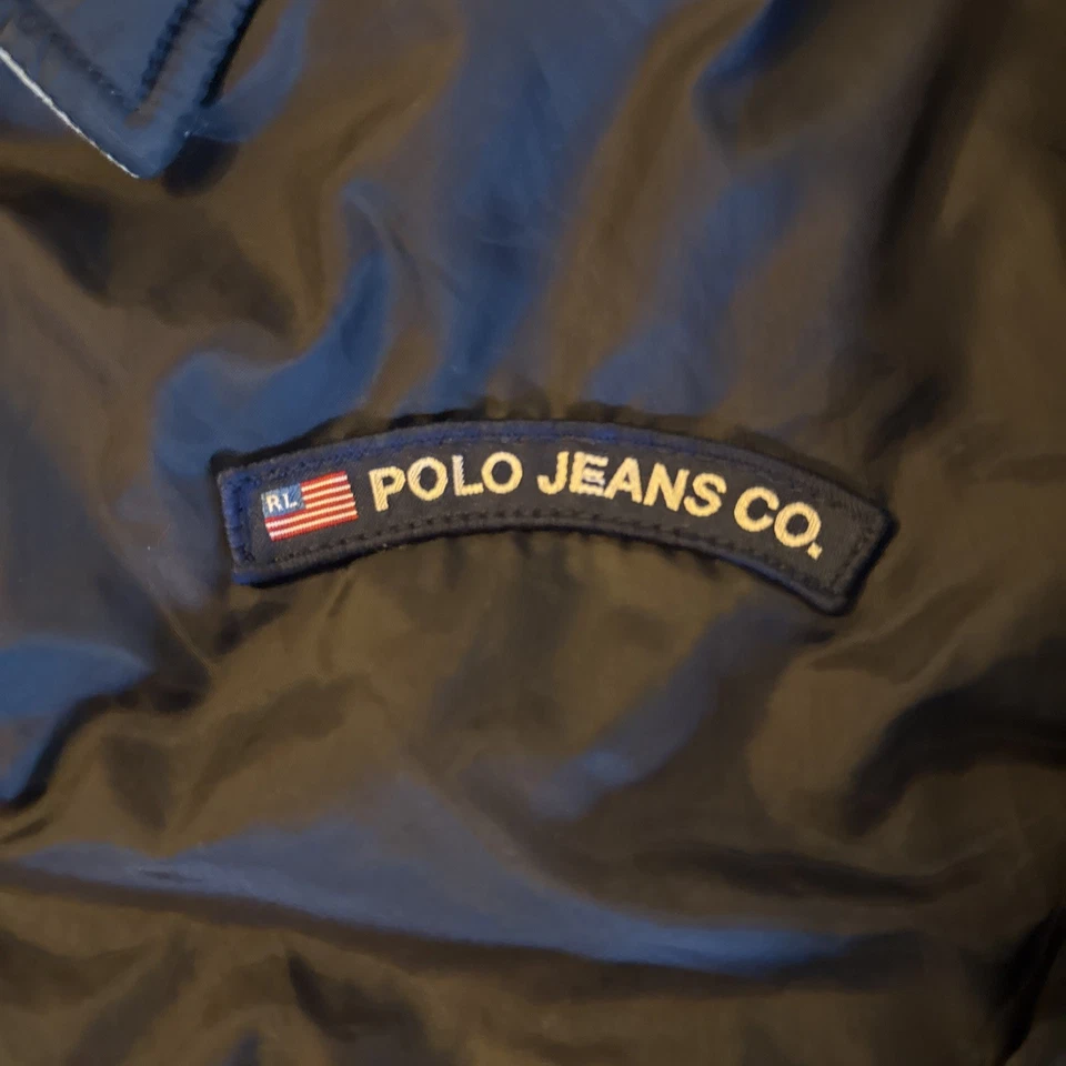 Vintage 90s Polo Jeans Co Ralph Lauren Reversible Jacket Coat Men’s Large - Image 2 of 4