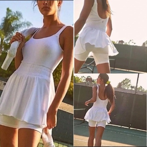 NWT Free People Movement Full Court Dress Medium white