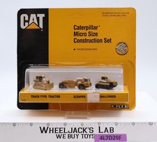 Caterpillar Micro Size Set Costruzioni Trattore/Raschietto/Challenger Ertl MOSC