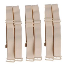 3Pairs Bra Shoulder Strap Replacement 18mm Width Elastic Adjustable Removable...