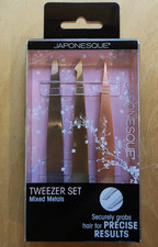 Japonesque Power Tools Tweezer Trio - Silver/Gold/RoseGold
