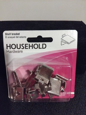 Household Hardware  Shelf Bracket  Silver 243378 Qty. 12 Per Pack