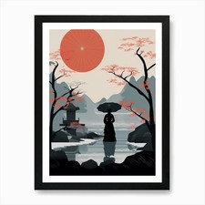 Haiku Poetry Japanese Style 10 Art  Framed Wall Art Poster Canvas Print Picture