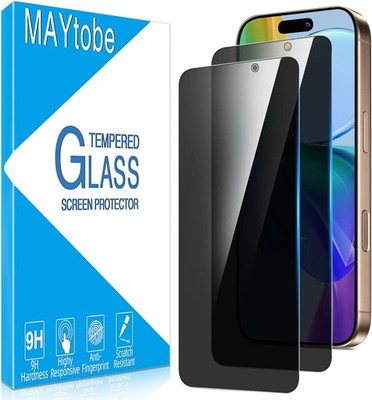 2PCS Privacy Screen Protector & Anti Scratch for iPhone 17 Pro Max Tempered Glas