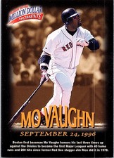 Mo Vaughn 1997-98 Fleer Million Dollar Moments #42 Boston Red Sox
