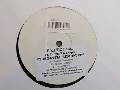 SKITZ Beatz TempaT And Skepta The Battle Riddim EP Rare White Label 12'' Grime