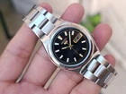 Vintage Seiko 5 Automatic 21J Black Chronometer Dial Men's Japanese Wristwatch