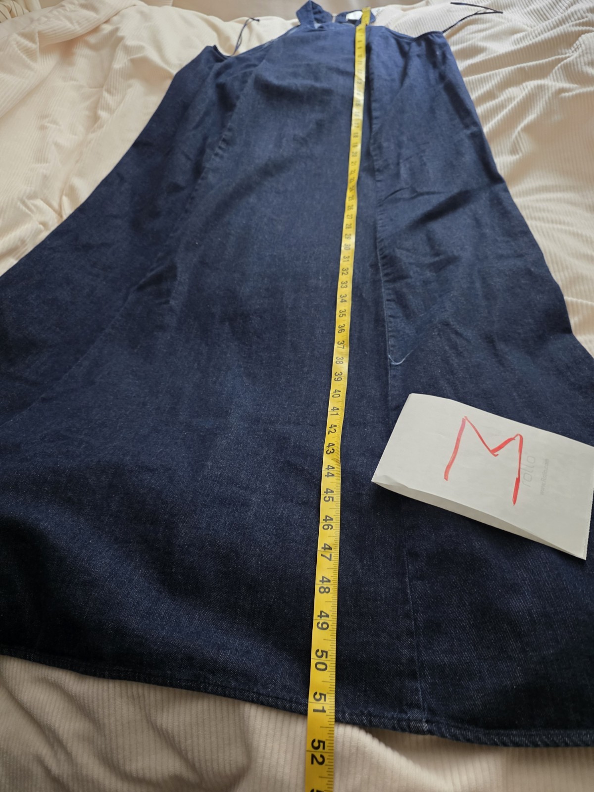 ZARA TRF halter denim dress dark blue BNWT image 3
