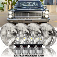 For Ford Galaxie 500 1962-1974 4pcs 5.75 5-34inch Round Led Headlights Upgrade For Ford Galaxie 500 1962-1974 4pcs 5.75 5-34inch Round Led Headlights Upgrade