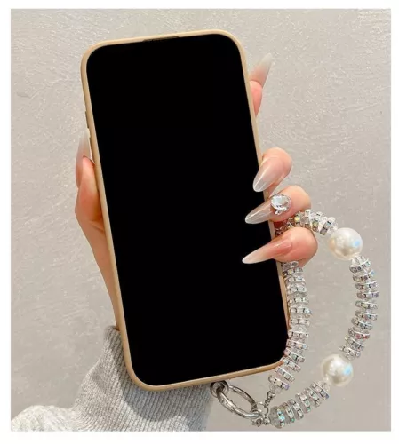 Countryside style floral shiny strap phone case ladies' gift- - Picture 3 of 13