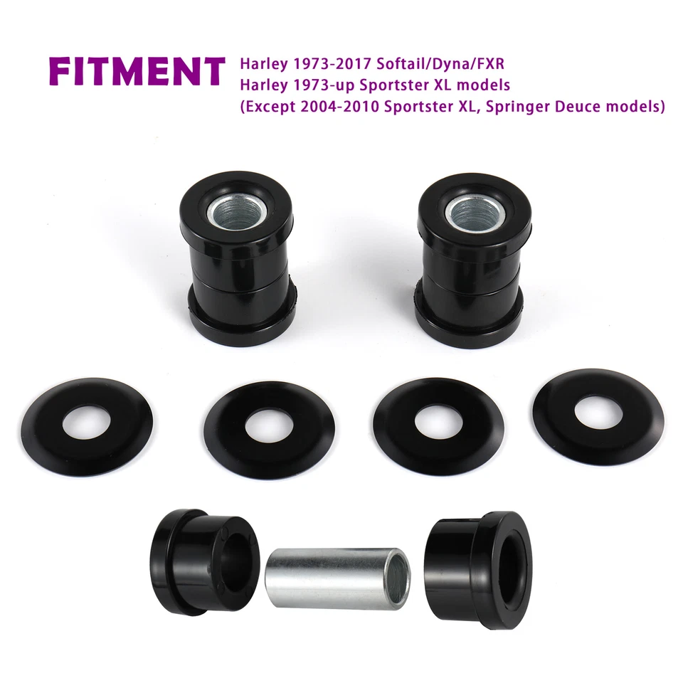 Buje elevador de manillar de poliuretano Harley para Softail Sportster Dyna 1973-2017 Foto 2 de 4