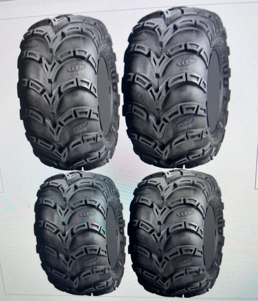 Juego de (4) neumáticos ligeros para carro de golf ITP 25-10-12 Mudlite Mud Lite ATV UTV Foto 3 de 3